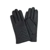 Gants*Draeger Paris Gants surpiqués en cuir - Noir - Femme