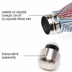 Vacances & Voyages|Gourdes Thermos*Draeger Paris Gourde inox - feuillage
