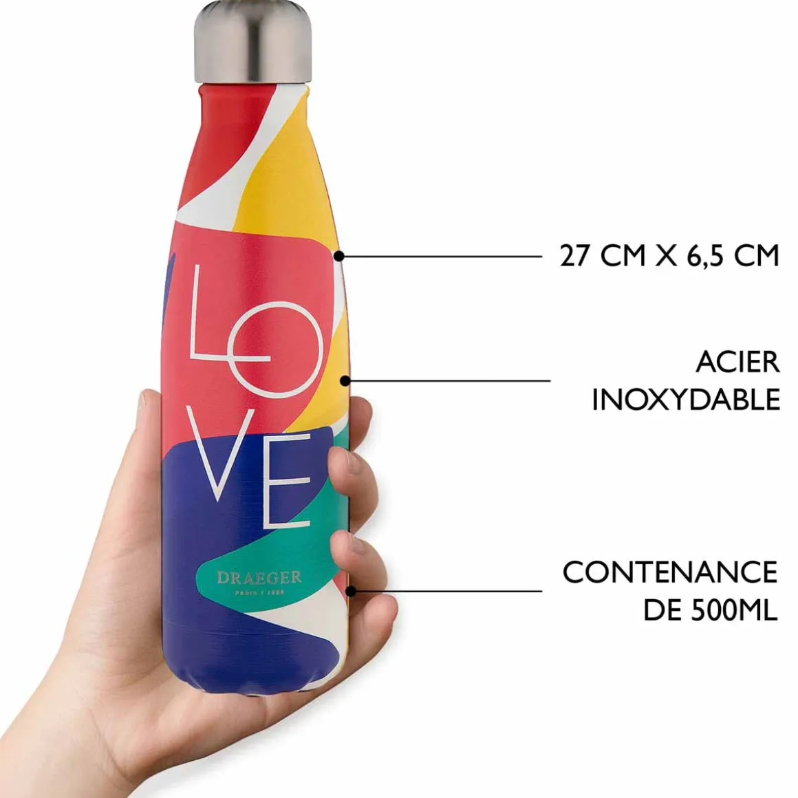 Vacances & Voyages|Gourdes Thermos*Draeger Paris Gourde inox - multicolore