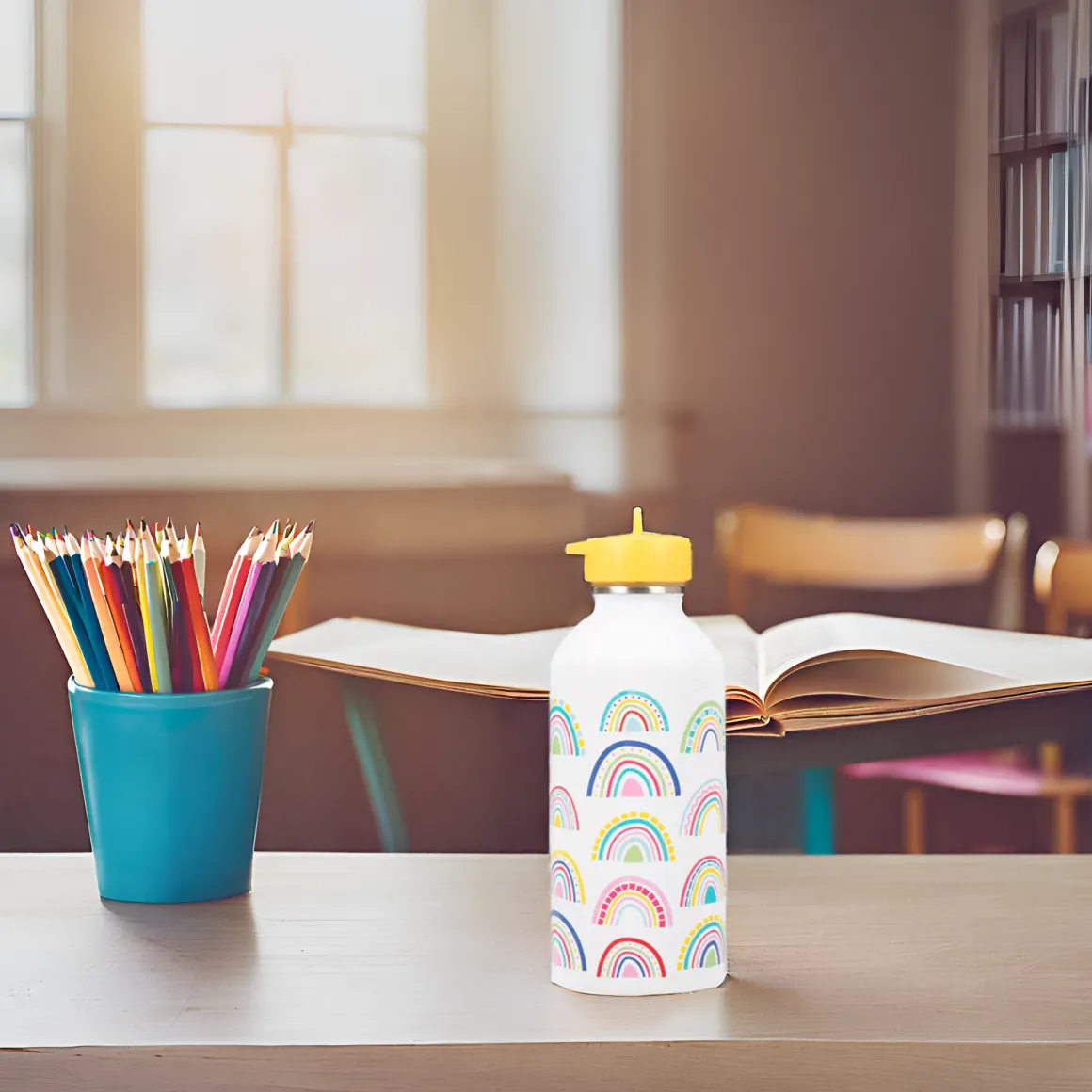 Gourdes*Draeger Paris Gourde inox enfant - Arc-en-ciel