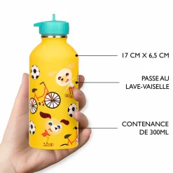 Gourdes*Draeger Paris Gourde inox enfant - Chiens skateurs