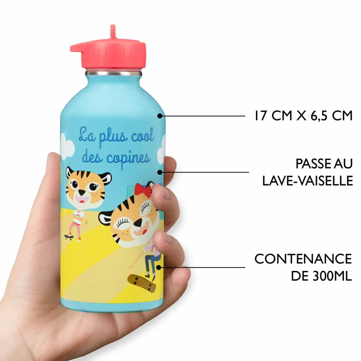Gourdes*Draeger Paris Gourde inox enfant - Copine cool