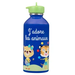 Gourdes*Draeger Paris Gourde inox enfant - J'adore les animaux