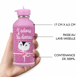 Gourdes*Draeger Paris Gourde inox enfant - J'adore la danse