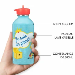 Gourdes*Draeger Paris Gourde inox enfant - Je suis un prince