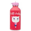 Gourdes|Fournitures Scolaires*Draeger Paris Gourde inox enfant - Petit chaton - rose