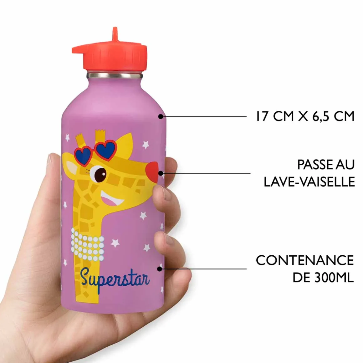 Gourdes*Draeger Paris Gourde inox enfant - Superstar