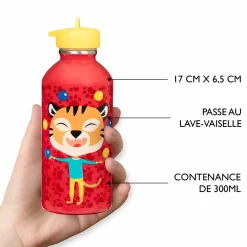 Gourdes*Draeger Paris Gourde inox enfant - Tigre