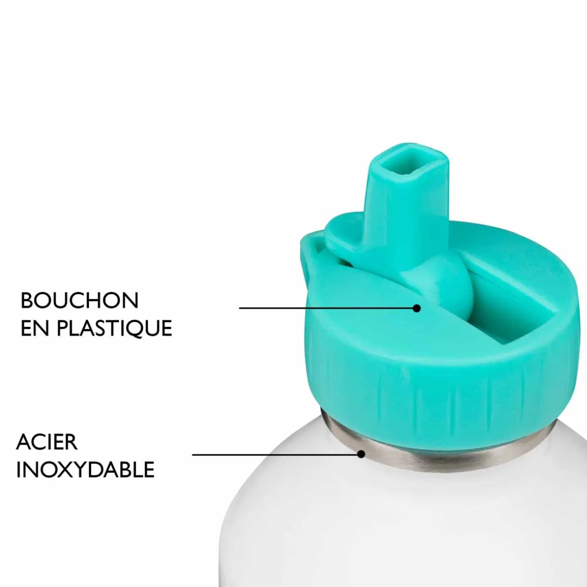 Gourdes*Draeger Paris Gourde inox enfant - Triangles multicolores