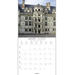 Calendriers|Agendas*Draeger Paris Grand Calendrier Mural 29x29 cm 2025 - Châteaux