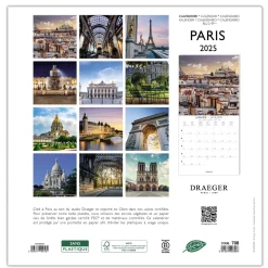 Calendriers|Agendas*Draeger Paris Grand Calendrier Mural 29x29 cm 2025 - Paris