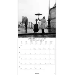 Calendriers|Agendas*Draeger Paris Grand Calendrier Mural 29x29 cm 2025 - Robert Doisneau
