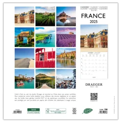 Calendriers|Agendas*Draeger Paris Grand Calendrier Mural 29x29 cm 2025 - France