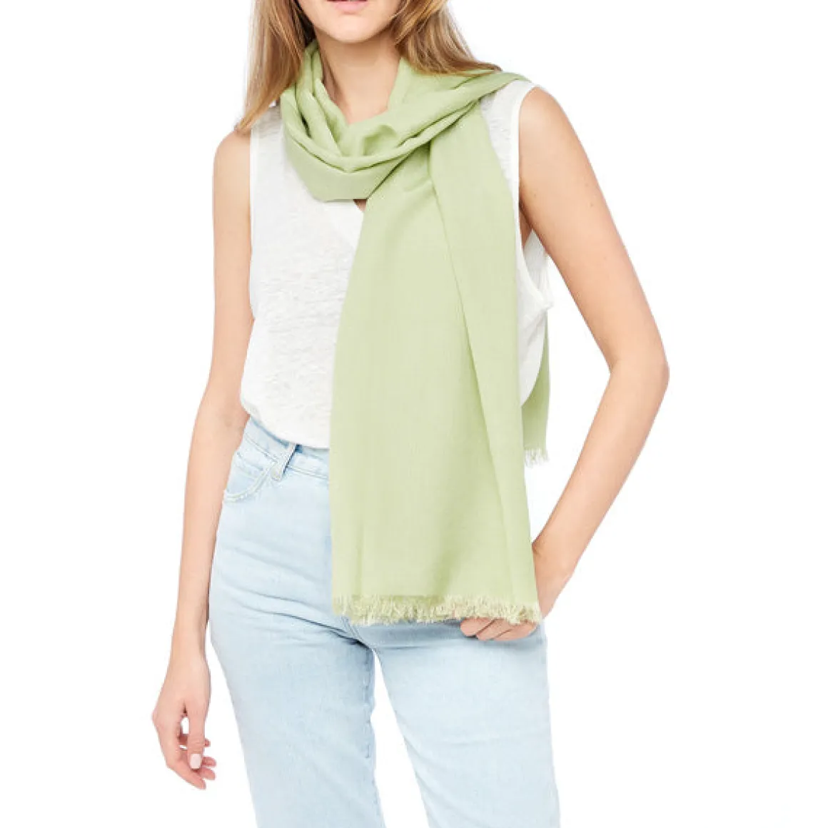 Mariage|Foulards & Capes*Draeger Paris Grand pashmina femme en soie et laine - 70 x 180cm