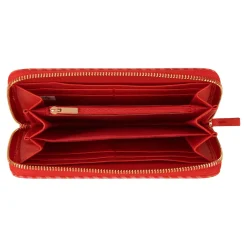 Portefeuilles*Draeger Paris Grand portefeuille femme - rayures rouges et roses