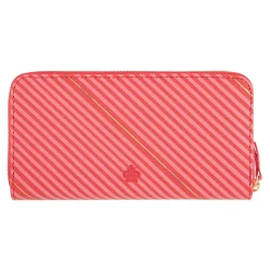 Portefeuilles*Draeger Paris Grand portefeuille femme - rayures rouges et roses