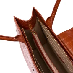 Sac Cabas|Sac Finition Croco*Draeger Paris Grand Sac Cabas Croco Camille