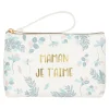 Pochettes & Trousses|Pochettes & Miroirs*Draeger Paris Grande pochette Maman je t'aime