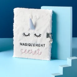 Carnets & Blocs-notes|Accessoires Cocooning*Draeger Paris Journal intime peluche Licorne