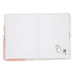 Carnets & Blocs-notes|Accessoires Cocooning*Draeger Paris Journal intime peluche Licorne corail