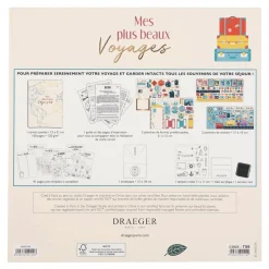 Bullet Journal*Draeger Paris Kit carnet de voyages - Mes plus beaux voyages