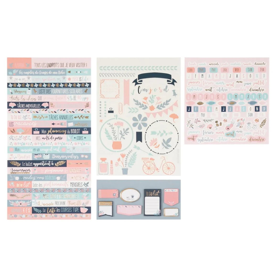 Stickers Muraux|Kit Démarrage*Draeger Paris Kit de décoration Bullet journal Fleurs