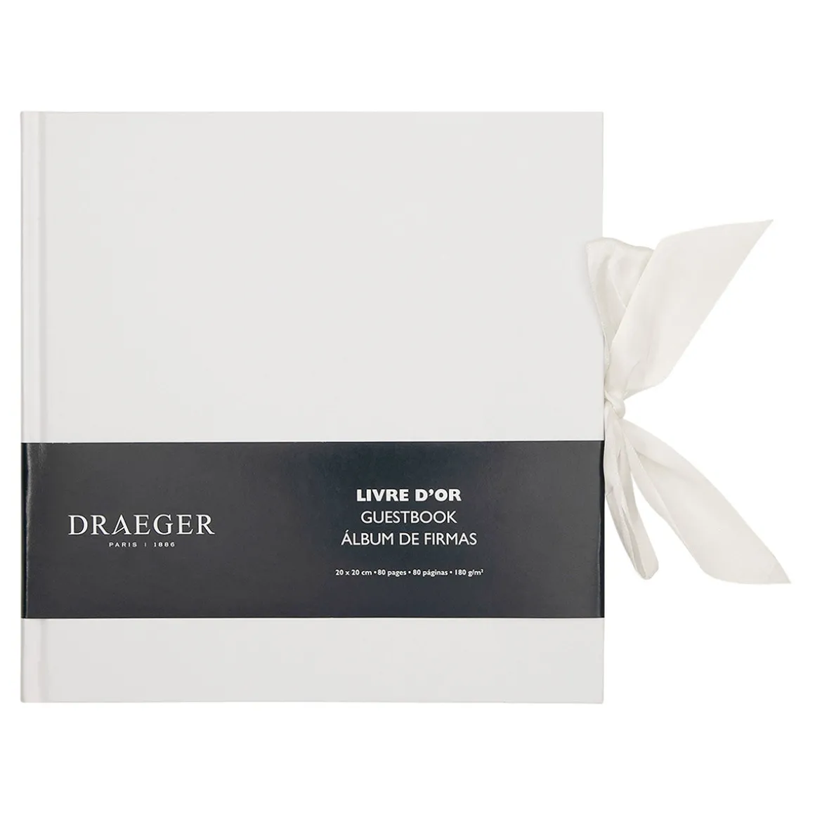 Albums & Pochettes*Draeger Paris Livre d'or 80 pages blanches - 20x20 cm