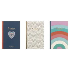 Organiseurs|Carnets & Blocs-notes*Draeger Paris Lot de 3 carnets A6 lignés - bleu, ivoire, pastel