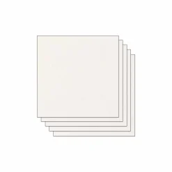 Papier Unitaire*Draeger Paris Lot de 5 Feuilles de Papier Scrapbooking Moucheté - Blanc Uni