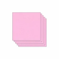 Papier Unitaire*Draeger Paris Lot de 5 Feuilles de Papier Scrapbooking Moucheté - Rose pâle