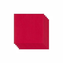 Papier Unitaire*Draeger Paris Lot de 5 Feuilles de Papier Scrapbooking Moucheté - Rouge