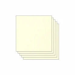 Papier Unitaire*Draeger Paris Lot de 5 Feuilles de Papier Scrapbooking Mahé - Ivoire