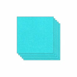 Papier Unitaire*Draeger Paris Lot de 5 Feuilles de Papier Scrapbooking Moucheté - Bleu piscine