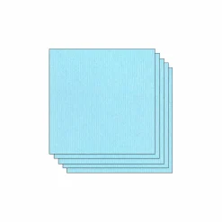 Papier Unitaire*Draeger Paris Lot de 5 Feuilles de Papier Scrapbooking Moucheté - Bleu pâle