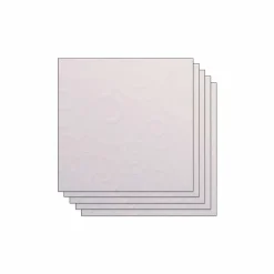 Papier Unitaire*Draeger Paris Lot de 5 Feuilles de Papier Scrapbooking Moucheté - Blanc arabesque