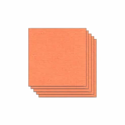 Papier Unitaire*Draeger Paris Lot de 5 Feuilles de Papier Scrapbooking Moucheté - Pêche