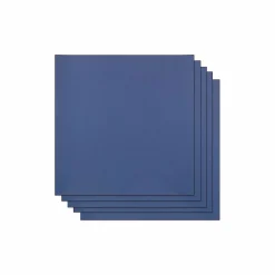 Papier Unitaire*Draeger Paris Lot de 5 Feuilles de Papier Scrapbooking Moucheté - Bleu Indigo