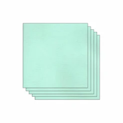 Papier Unitaire*Draeger Paris Lot de 5 Feuilles de Papier Scrapbooking Moucheté - Vert Menthe