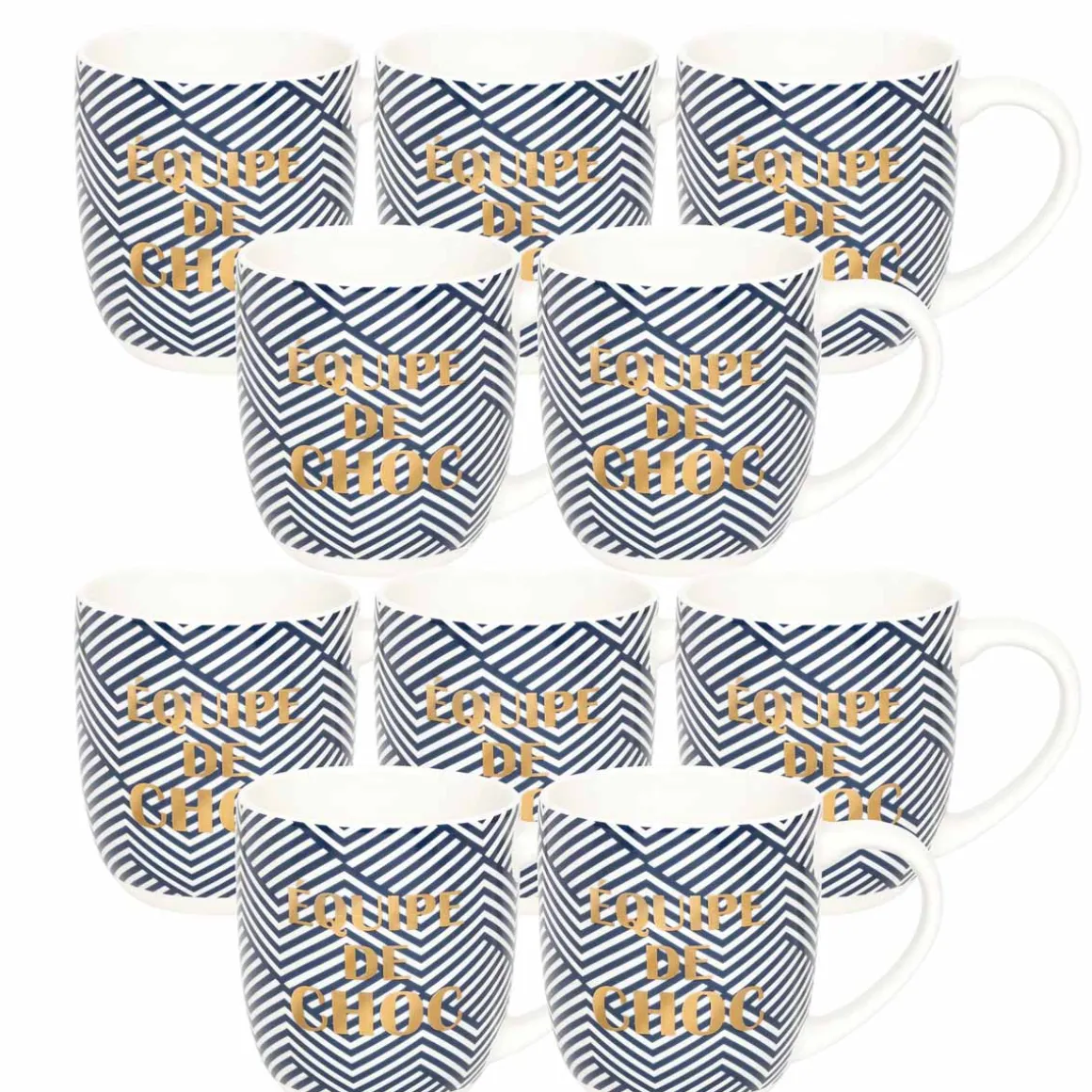 Mugs Personnalisés*Draeger Paris Lot de 10 Mugs " Equipe de choc "