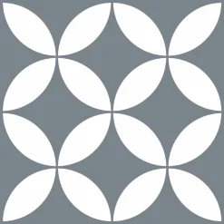 Stickers De Carrelage|Stickers & Embellissements*Draeger Paris Lot de 5 Stickers Carrelage 15x15 cm Rosaces Blanches & Grises