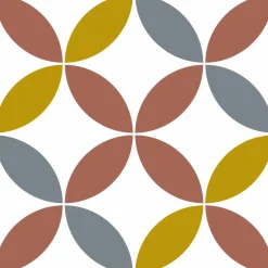 Stickers De Carrelage|Stickers & Embellissements*Draeger Paris Lot de 5 Stickers Carrelage 15x15 cm Rosaces Multicolores