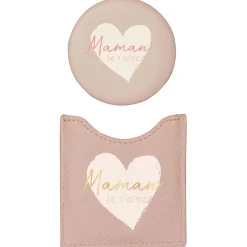 Pochettes & Trousses|Pochettes & Miroirs*Draeger Paris Lot Pochette & Miroir Maman Je T'aime