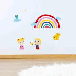 Stickers & Embellissements*Draeger Paris Lot Sticker Mural Princesse Et Prince & Sticker Mural Ballerine