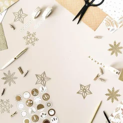 Accessoires D'emballage|Décorations De Table*Draeger Paris Masking tape 10 m - Etoiles or - Spécial Réveillon