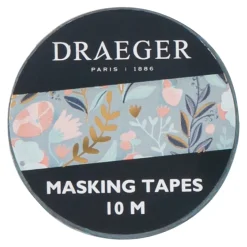 Accessoires D'emballage|Accessoires & Outils De Diy*Draeger Paris Masking tape 10 m - Fleurs - bleu