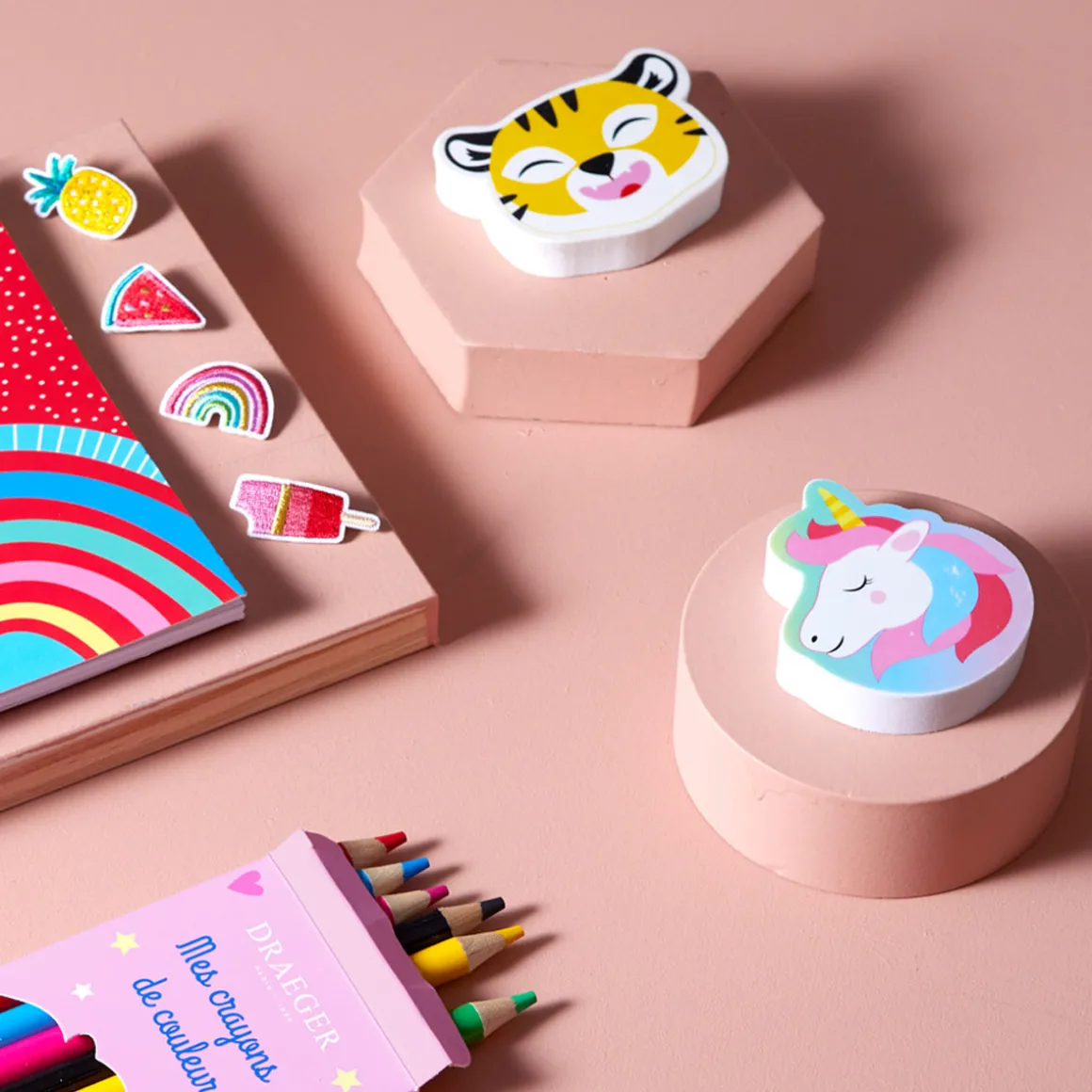 Fournitures Scolaires*Draeger Paris Maxi gomme tigre