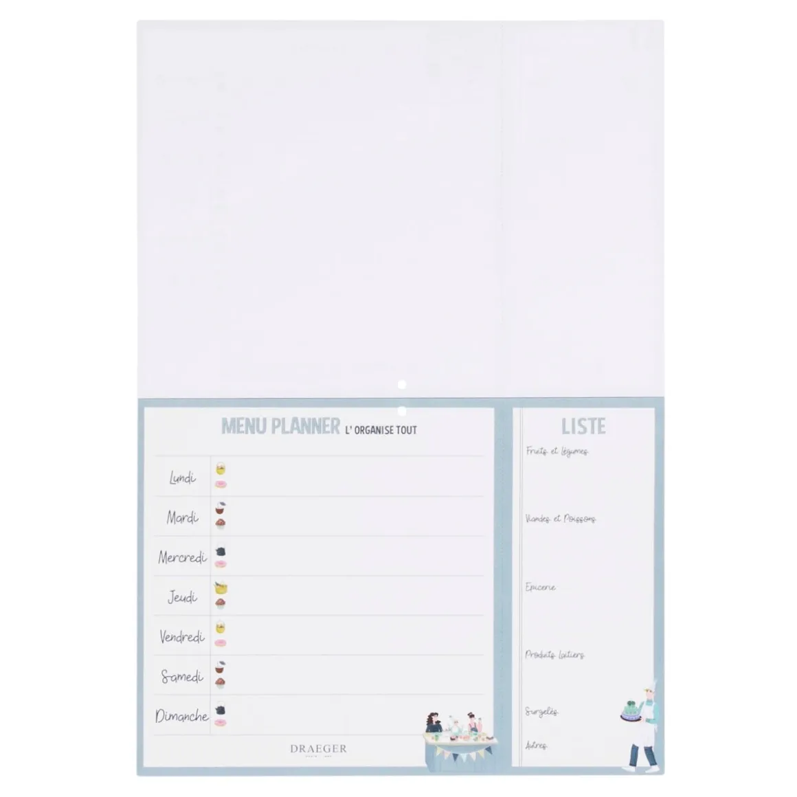 Organiseurs*Draeger Paris Menu planner - L'organise tout