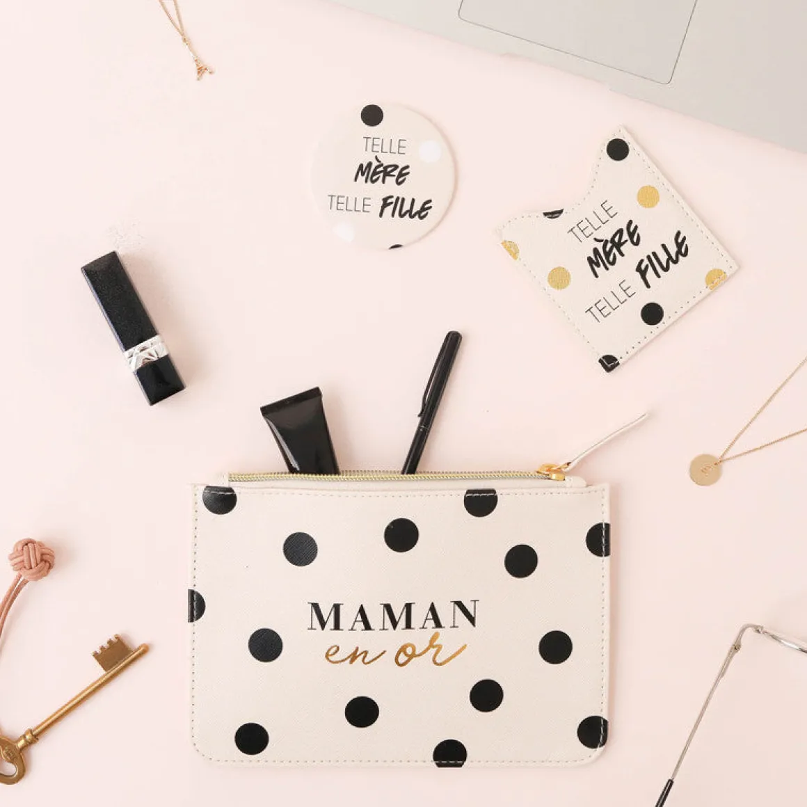 Pochettes & Trousses|Pochettes & Miroirs*Draeger Paris Miroir Love