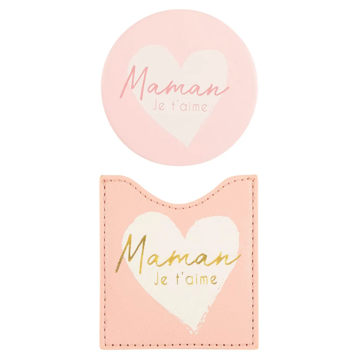 Pochettes & Trousses|Pochettes & Miroirs*Draeger Paris Miroir Maman je t'aime