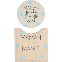 Pochettes & Trousses|Pochettes & Miroirs*Draeger Paris Miroir Maman poule Mamie cool